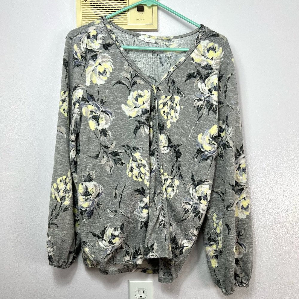 Maurices womens yellow rose dress shirt
